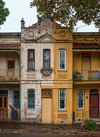 HISTORIC ARCHITECTURE IN SYDNEYS RESIDENTIAL NEIGHBORHOODS SYDNEY / AUSTRALIA
